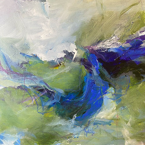 Sea Bed 2 Painting by Marian Keeler